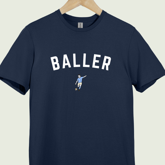 Blue Jersey Baller Icon Tee