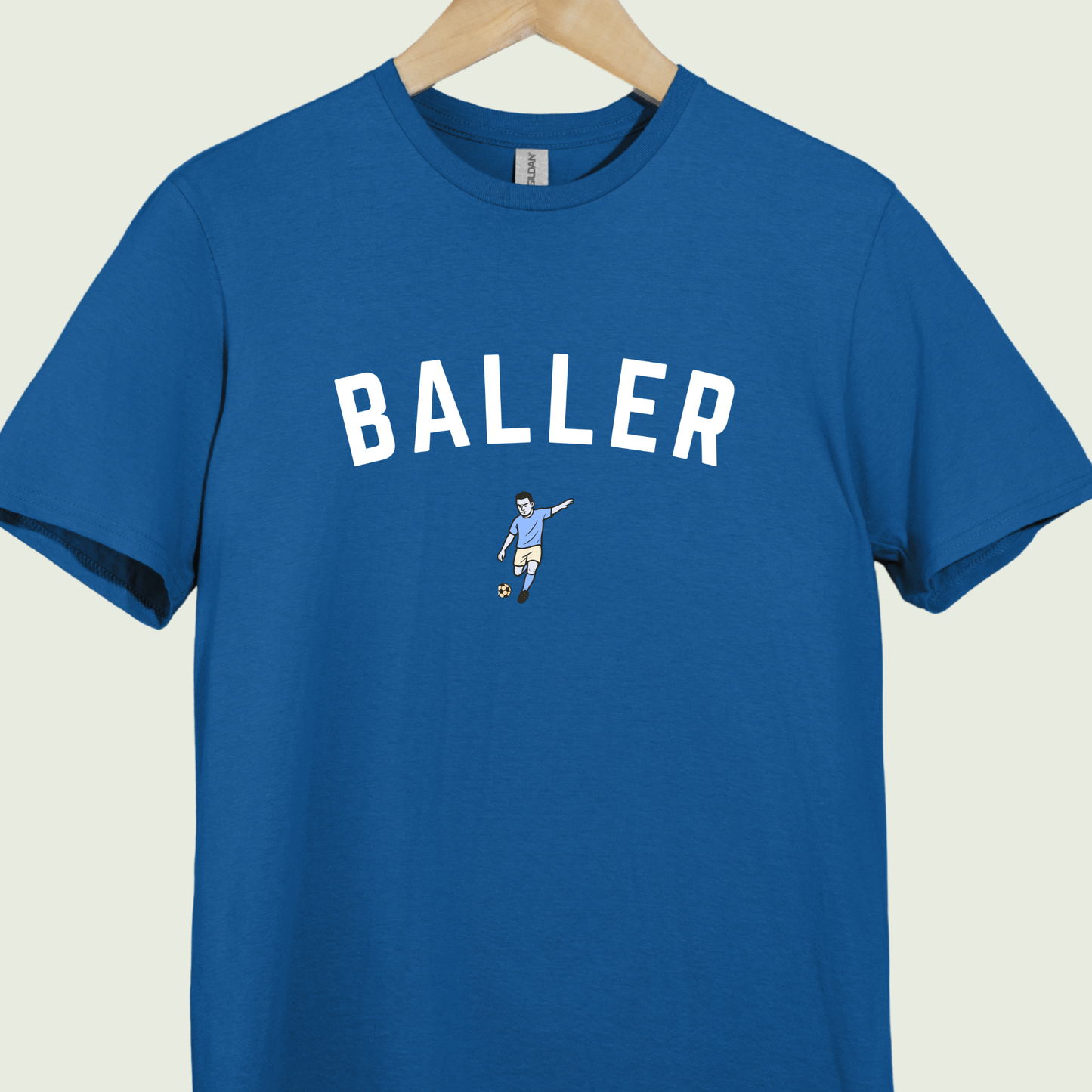Blue Jersey Baller Icon Tee