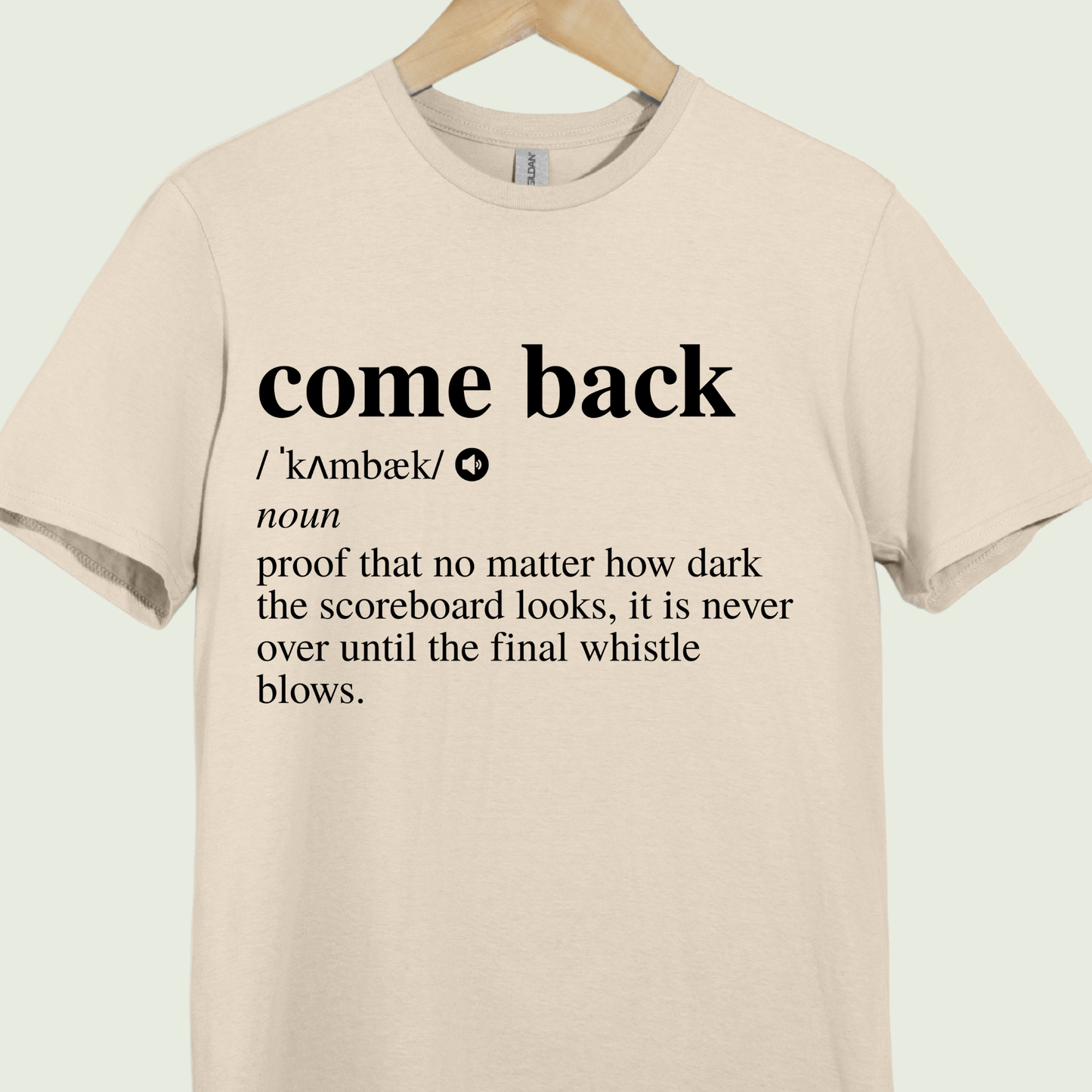 Dictionary Style Tee - Come Back