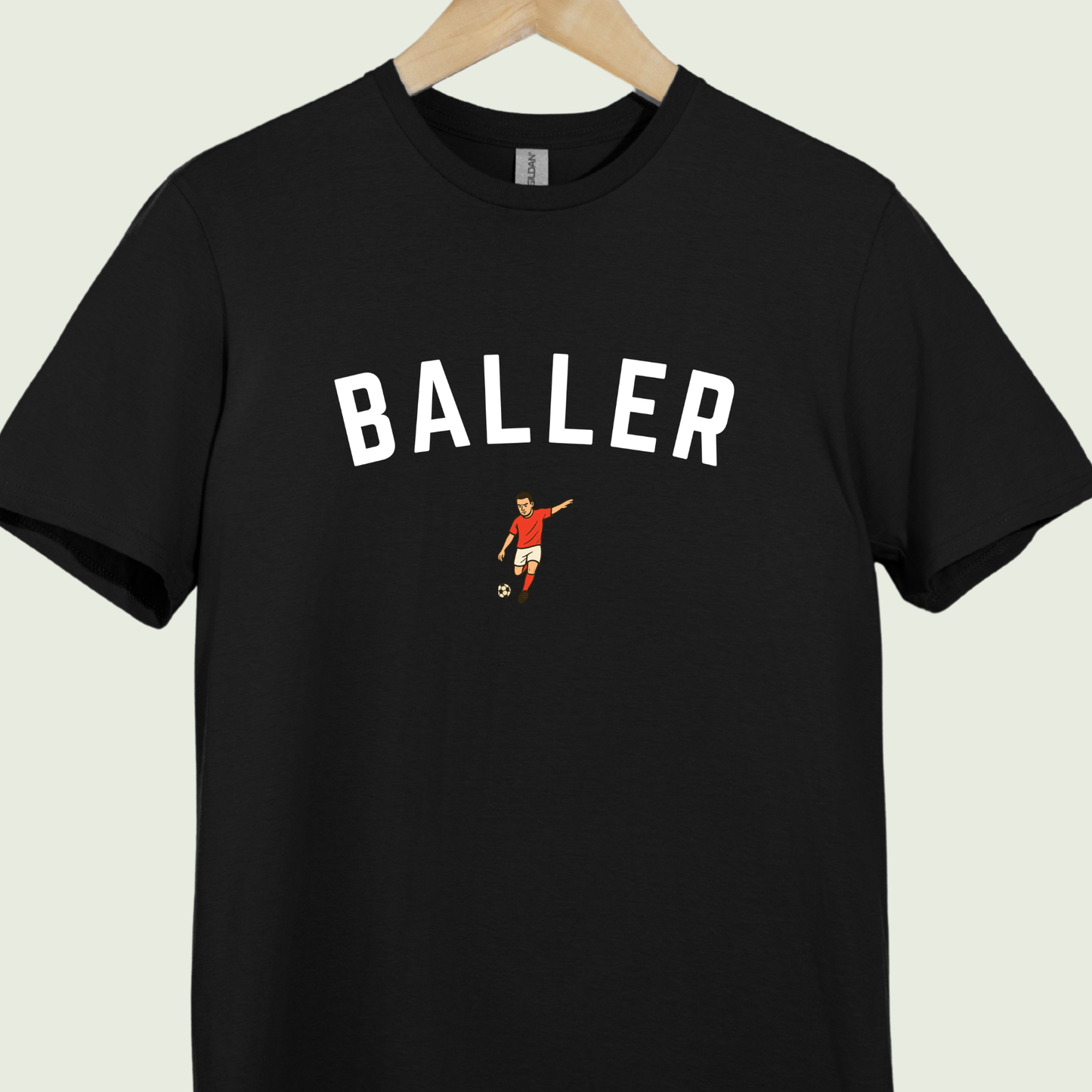 Red Jersey Baller Icon Tee