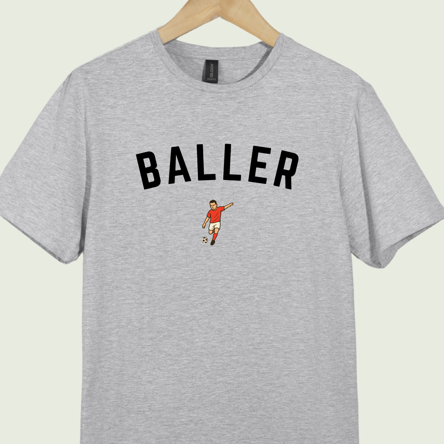 Red Jersey Baller Icon Tee