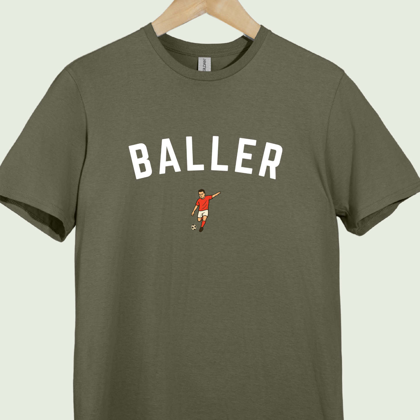 Red Jersey Baller Icon Tee