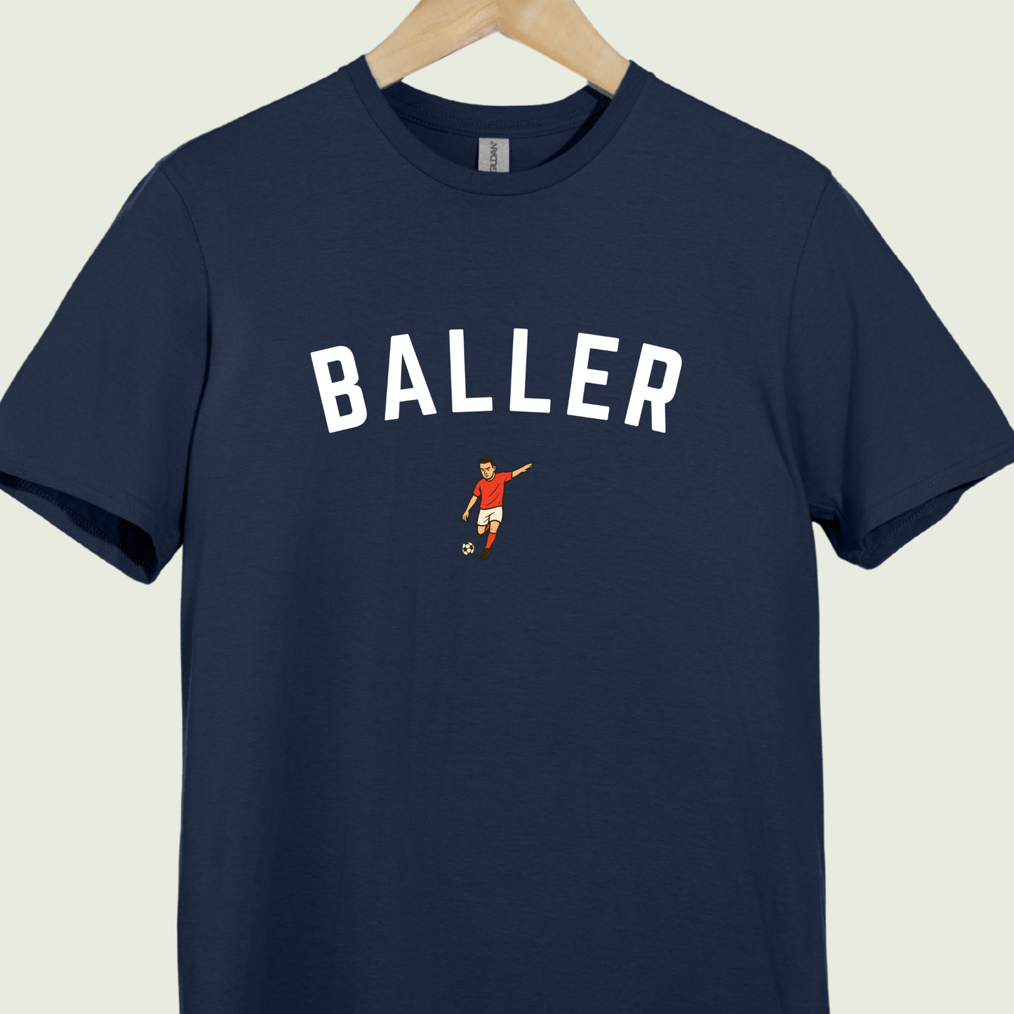 Red Jersey Baller Icon Tee